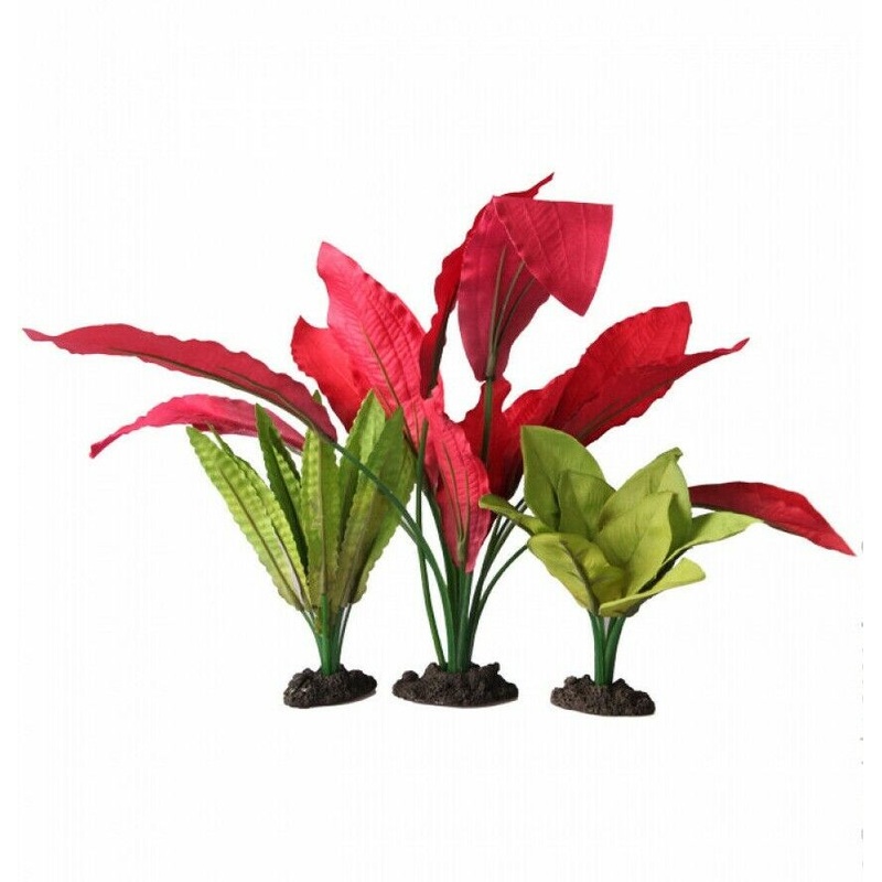 Aqua One Silk Plant 3pk Mix 1