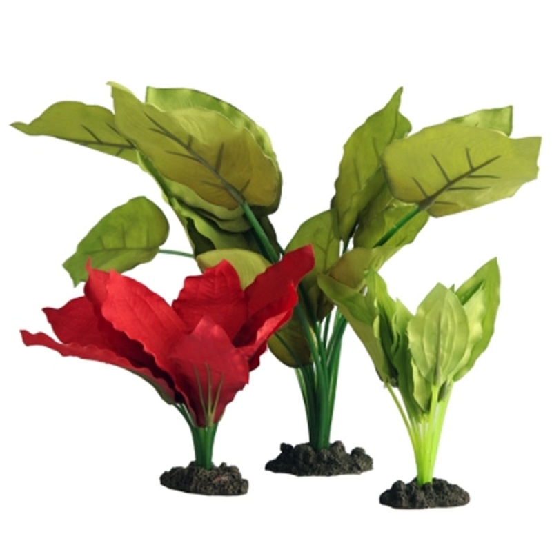 Aqua One Silk Plant 3pk Mix 3