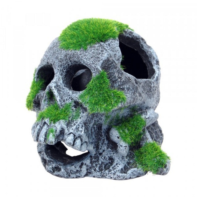 Bioscape Moss Covered Skull 12x13cm