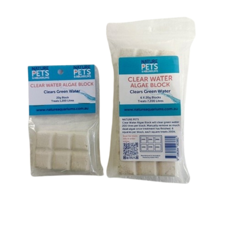 NATURE PETS Clear Water Algae Block for Aquariums & Ponds