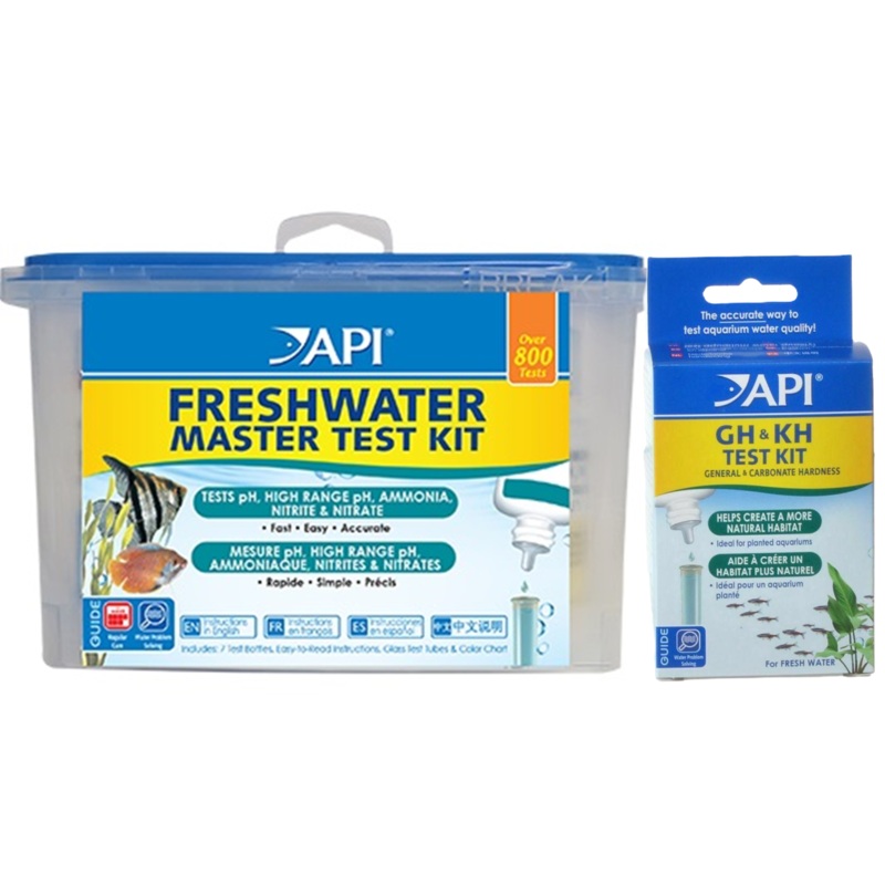 API Master Freshwater Aquarium Test Kit pH Nitrite Nitrate Ammonia w/ GH/KH