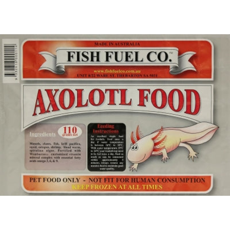 Fish Fuel Co. Frozen Axolotl Food 110g
