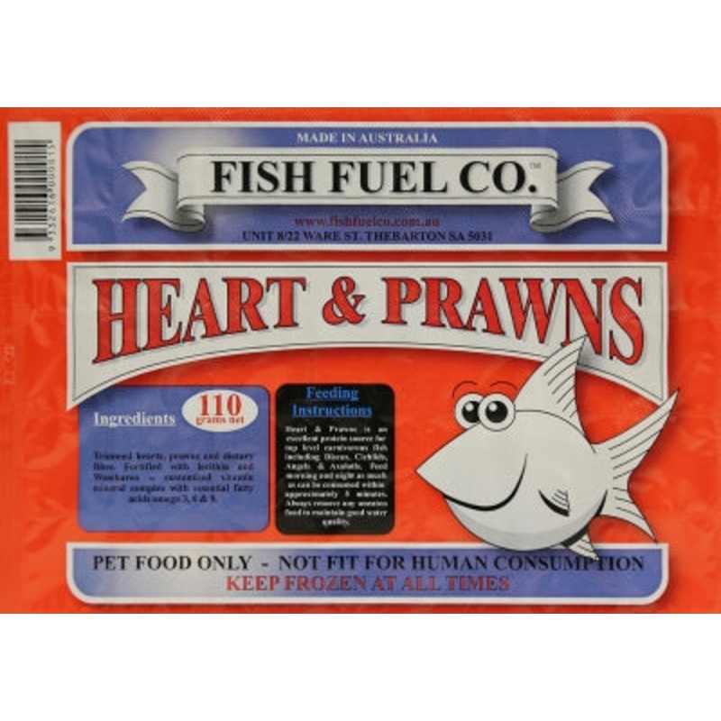 Fish Fuel Co. Frozen Heart and Prawns 110g