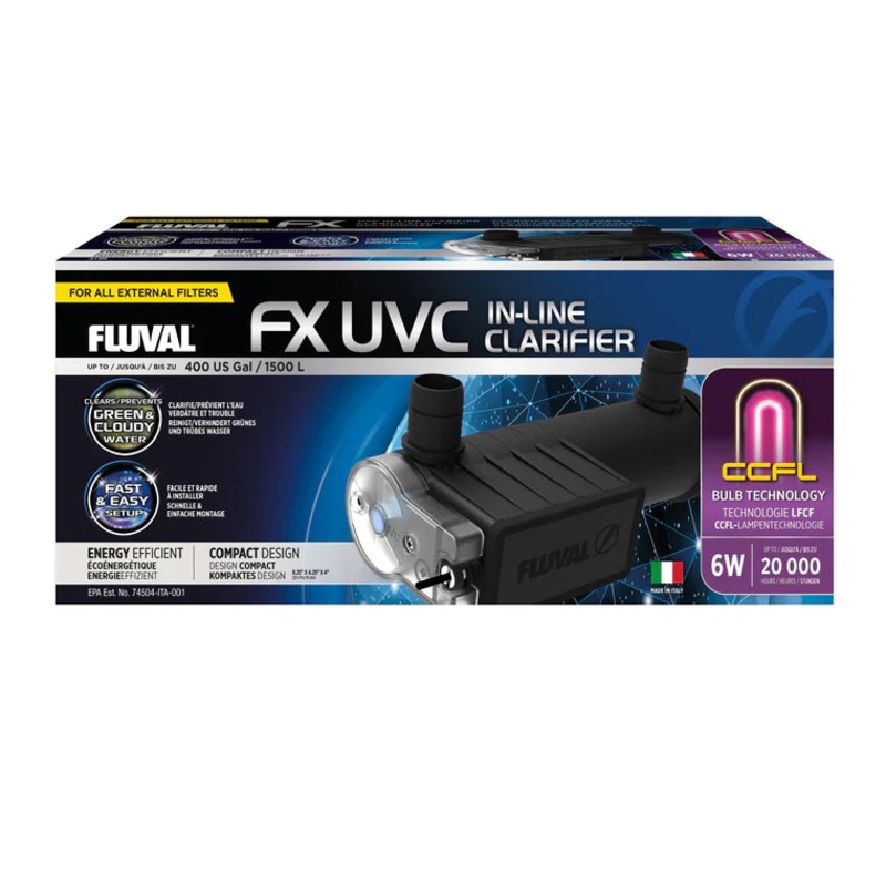 Fluval FX2 FX4 FX6 UVC Inline Clarifier Unit 6w
