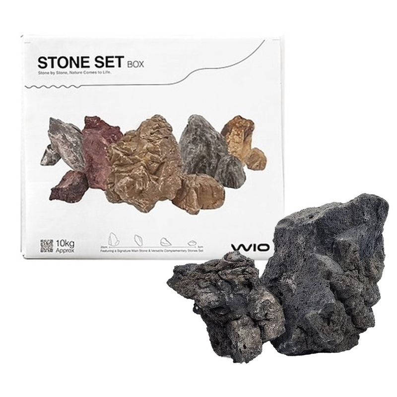 WIO - Darwin Black Lava Stone - Box Set 10kg