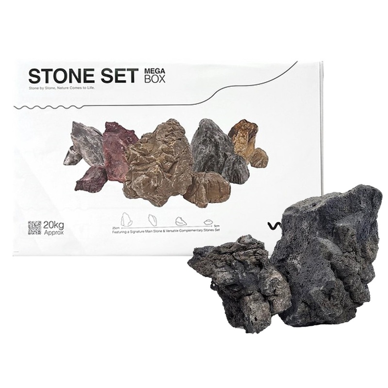WIO - Darwin Black Lava Stone - Mega Box Set 22kg