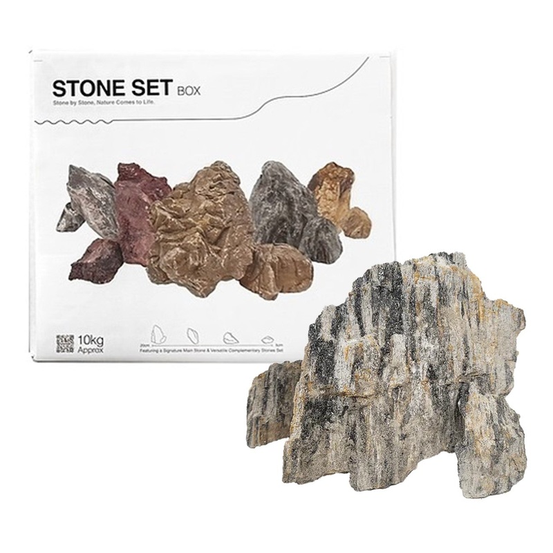 WIO - Grey Fossil Wood Stone - Box Set 10kg