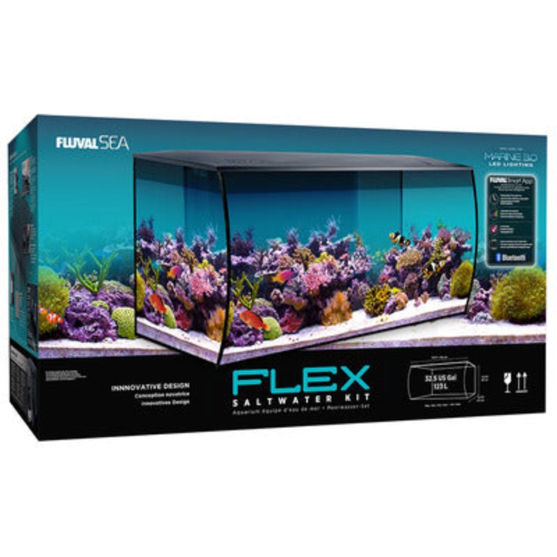 Fluval Flex Marine Aquarium Unit 82x40x39cm 123L