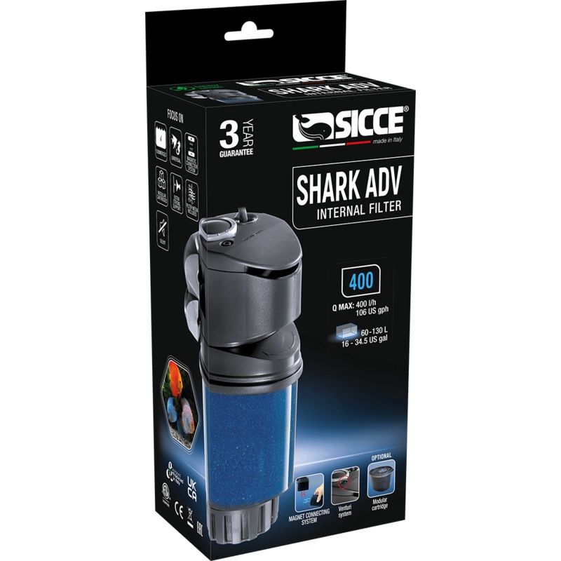 Sicce Shark Adv 400 - 400L/H (60-130L Tank) - 6.5W