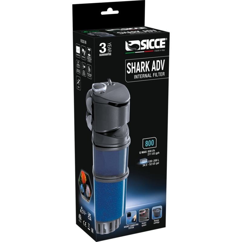 Sicce Shark Adv 800 - 800L/H (130-200L Tank) - 8.6W