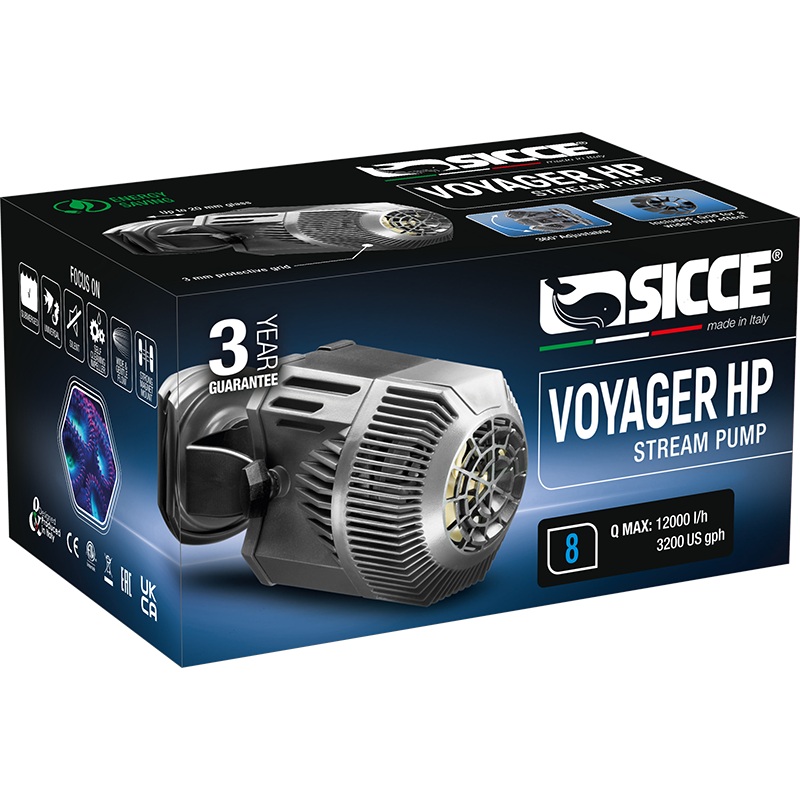 Sicce Voyager Hp 8 Stream Pump - 12000L/H - 18W