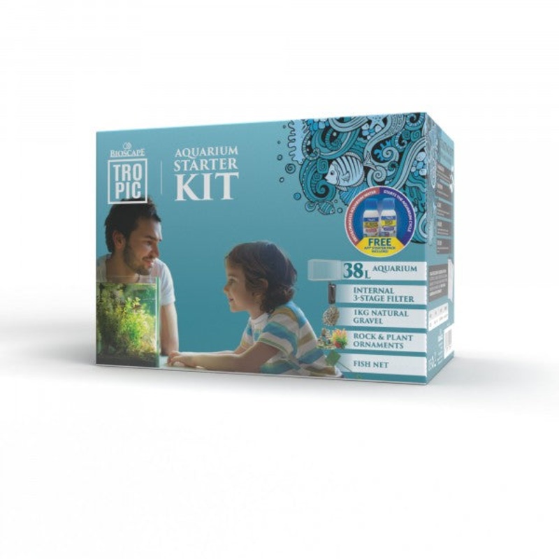 Bioscape Deluxe Aquarium Starter Kit 50x30x26cm 38L