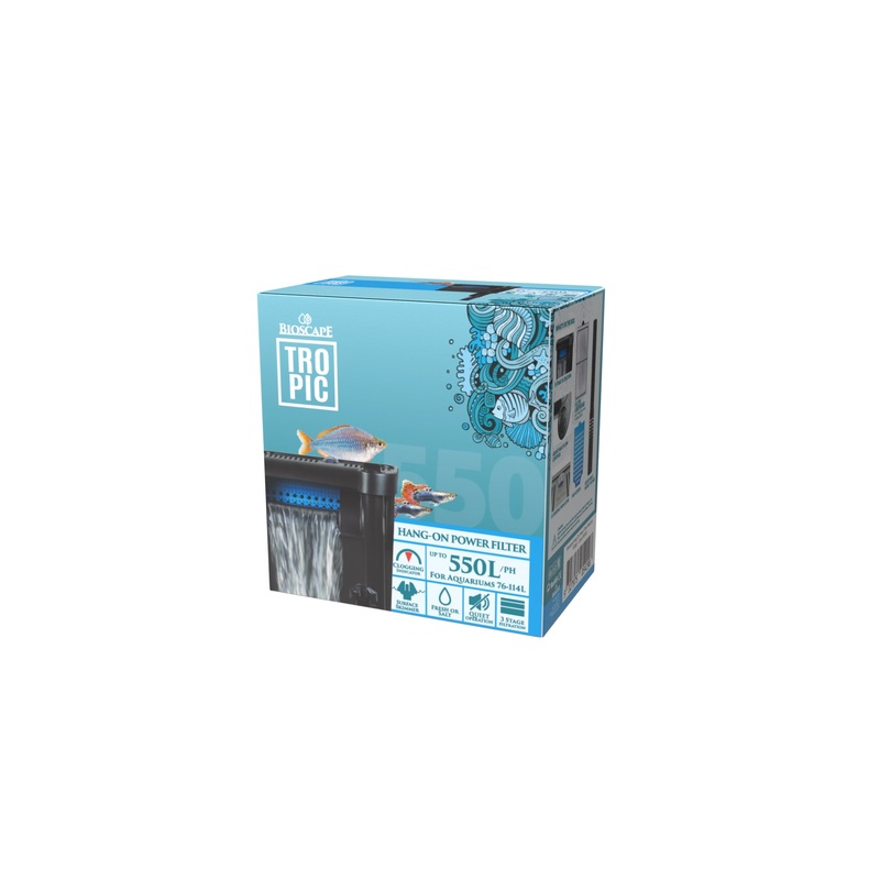 Bioscape Hang On Power Filter Medium 550lph