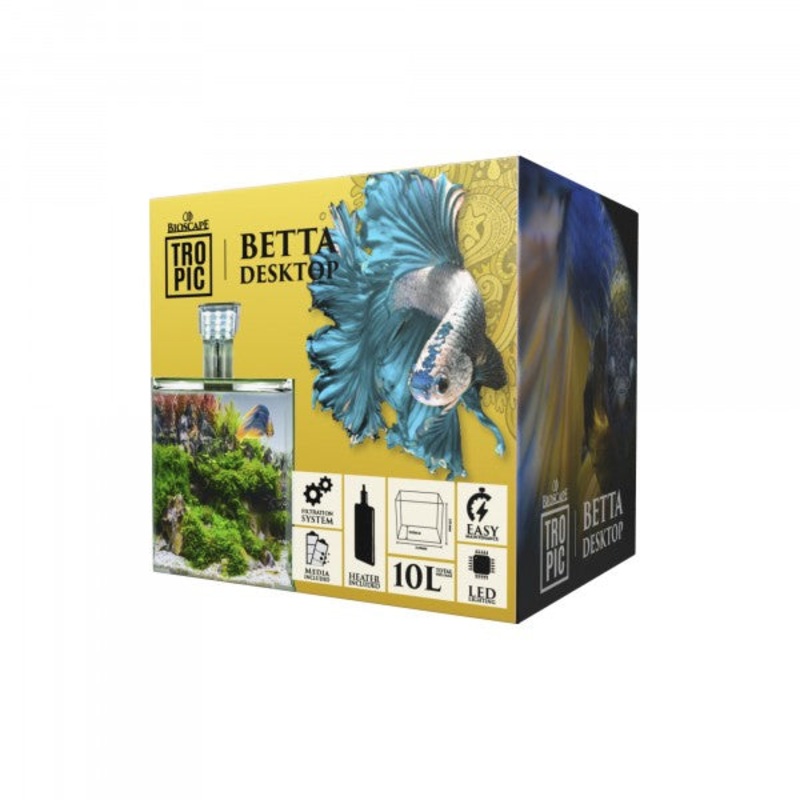 Bioscape Tropic Betta Desktop Aquarium 24.5x20.5x23.5cm 10L