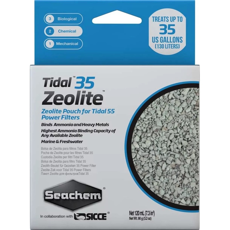 Seachem Tidal 35 Zeolite 120ml Bag