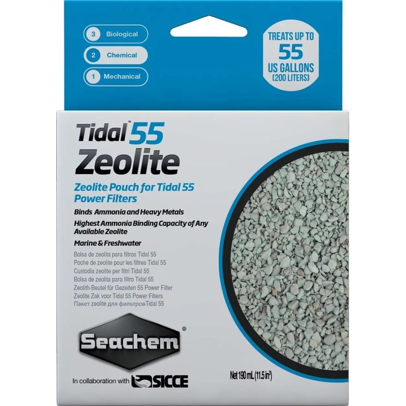 Seachem Tidal 55 Zeolite 190ml Bag
