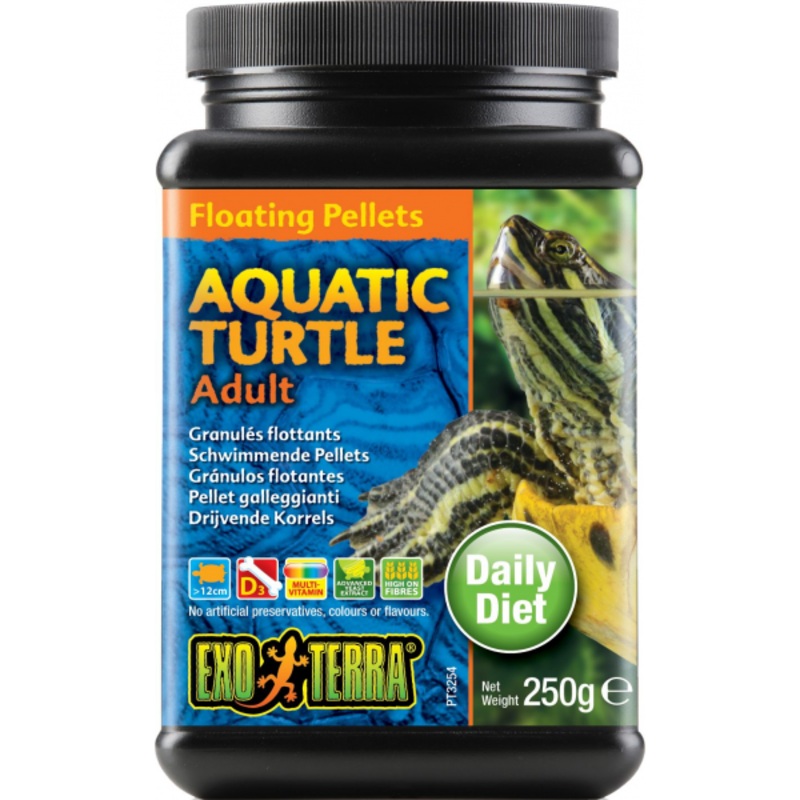 Exo Terra Turtle Food Adult Floating Pellets
