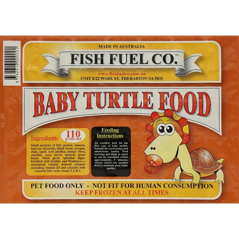 Fish Fuel Co. Frozen Baby Turtle Food 110g