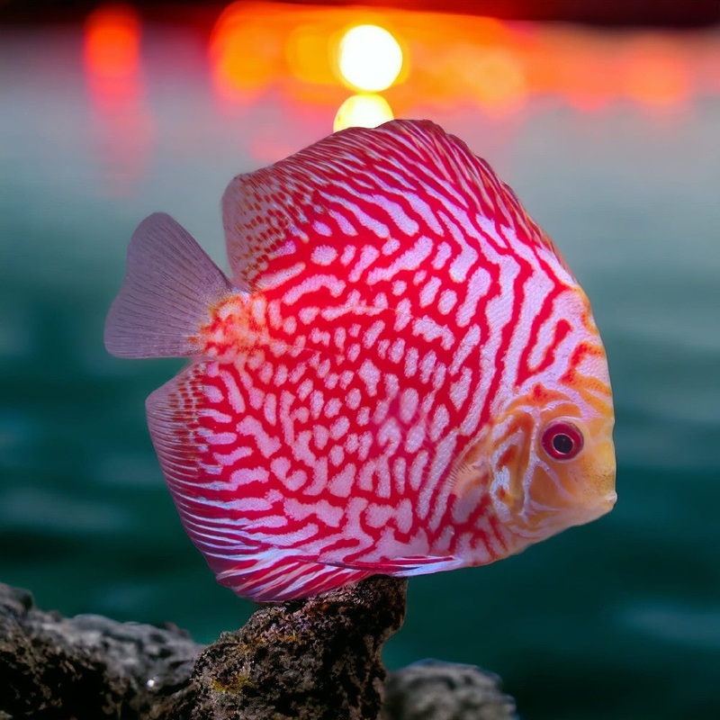 Red Checkerboard Discus 6cm