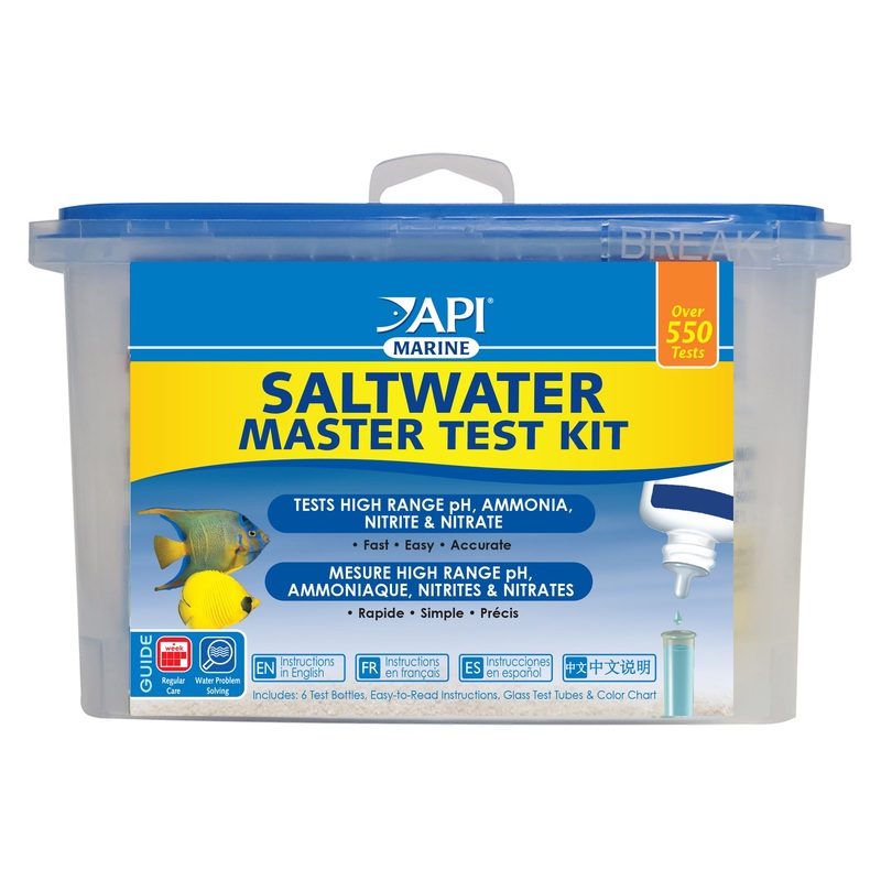 API Saltwater Master Test Kit (HR pH, Ammonia, Nitrite, Nitrate) Exp07/2026