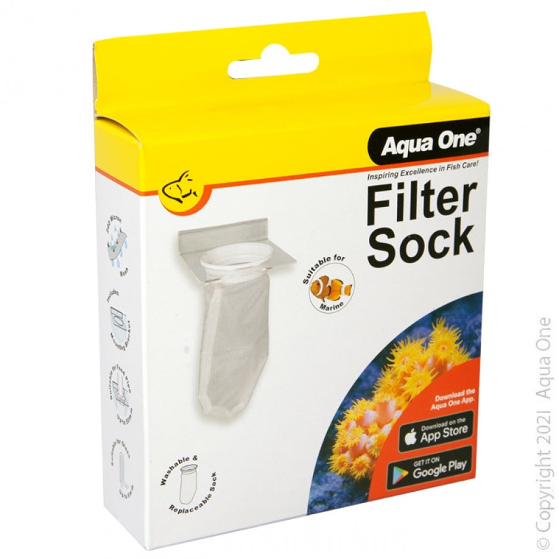 Aqua One Replacement Filter Sock - 12X11.5X26.5CM - Round
