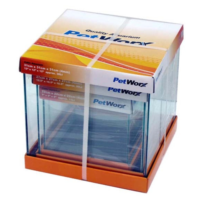 Petworx Cube Aquarium 22cm 4mm - 10.5lt