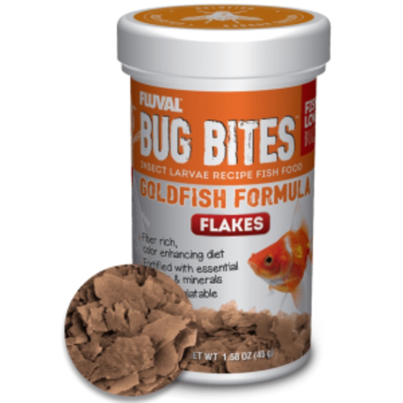 Fluval Bug Bites Goldfish Flakes