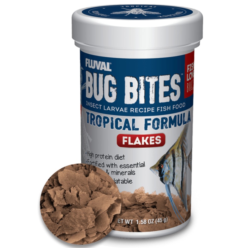 Fluval Bug Bites Tropical Flakes