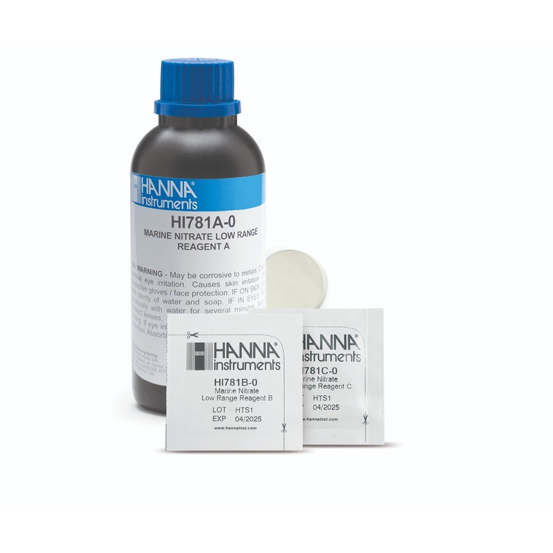 Hanna Marine Nitrate Low Range HC Checker Reagent Pack of 25 - HI781-25