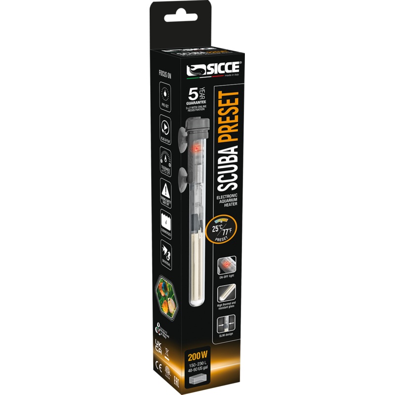 Sicce Scuba Preset Heater 200w