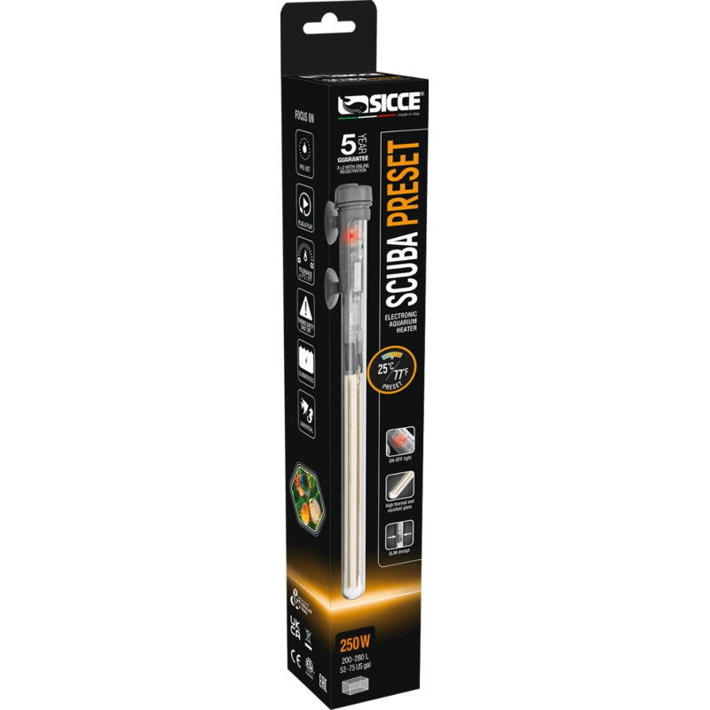 Sicce Scuba Preset Heater 250w