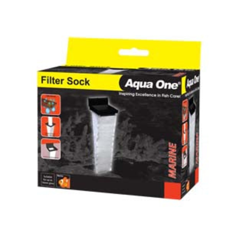 Aqua One Filter Sock & Holder - 10 W X 10 D X 37cm - Square