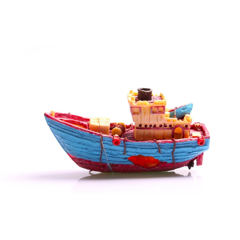 Aqua One Magnetic Glass Tug Boat Ornament