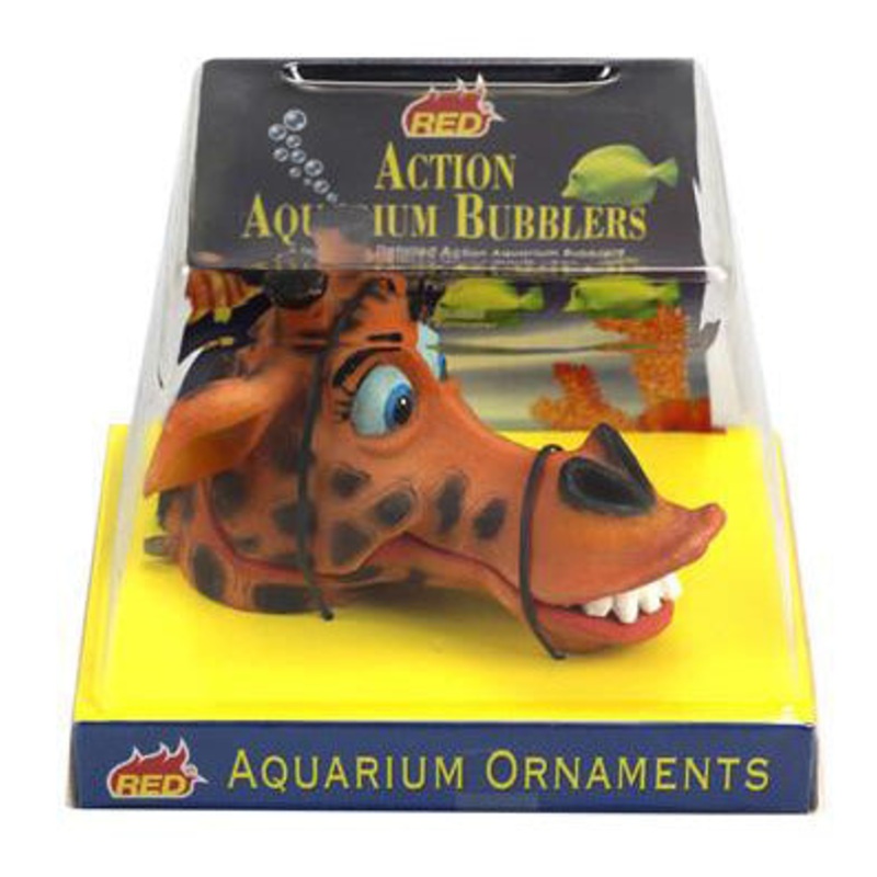 Red Action Aquarium Bubblers Giraffe