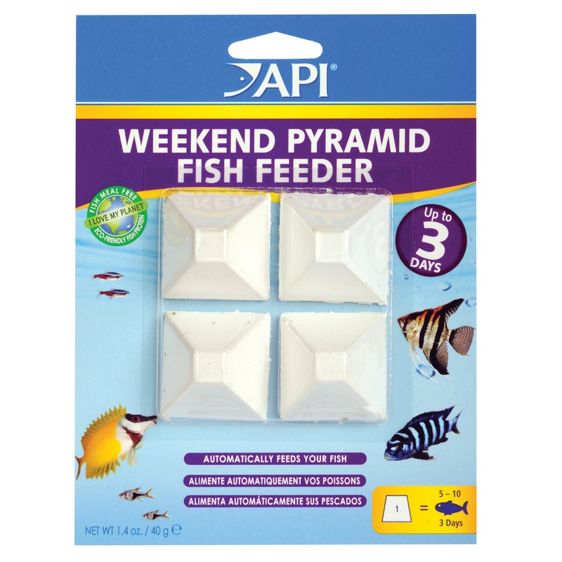 Api Weekend Pyramid Fish Feeder 4 X 3 Day
