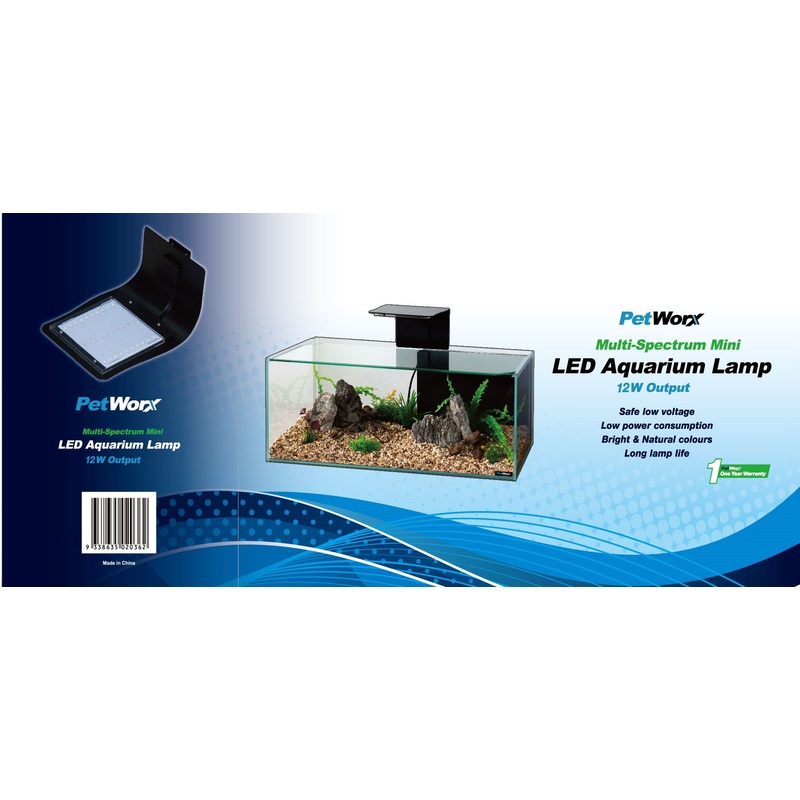 Petworx Multi Spectrum Led Mini Clamp Lamp 12w