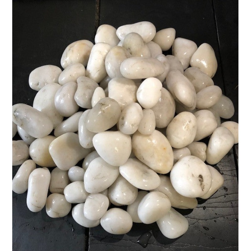 Petworx White Pebbel Stone - 10kg