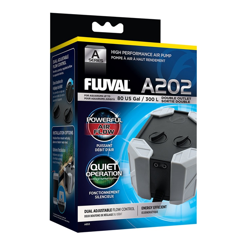 Fluval Pro Air Pump Dual Outlet A202