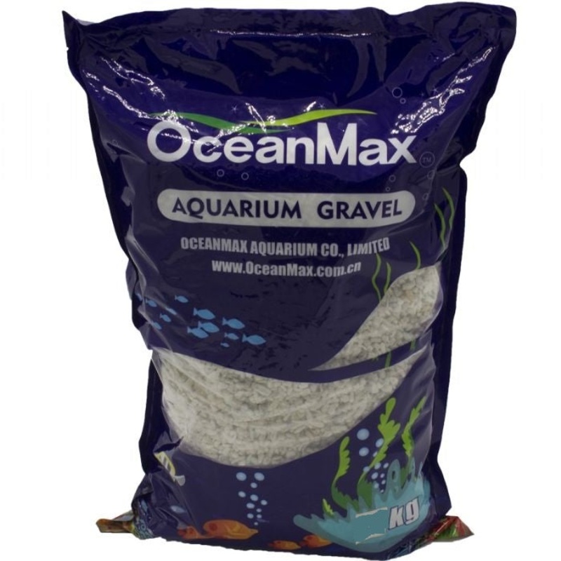OceanMax Aquarium Gravel 4-6mm - Light Grey