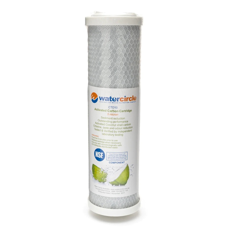 Water Circle CTO10 Activated Carbon Cartridge 0.5 Micron