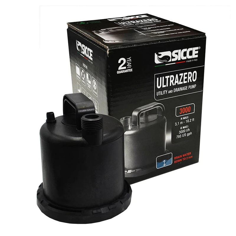 Sicce Ultra Zero Utility and Drainage Pump 3000l/h