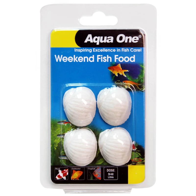 Aqua One Weekend Fish Food 4pk 20g