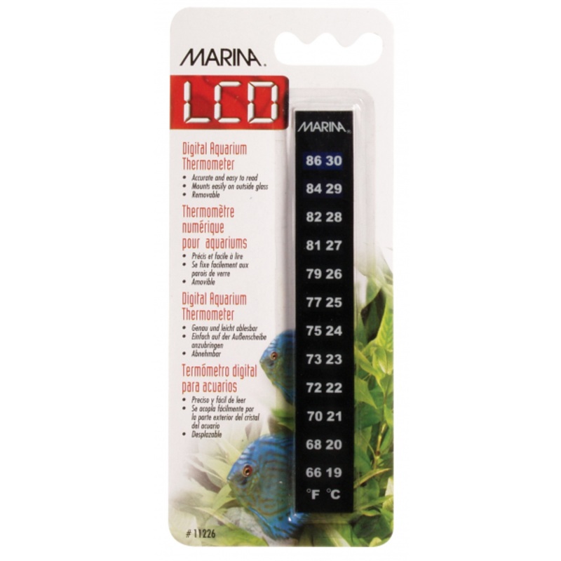 Marina Vertical LCD Thermometer