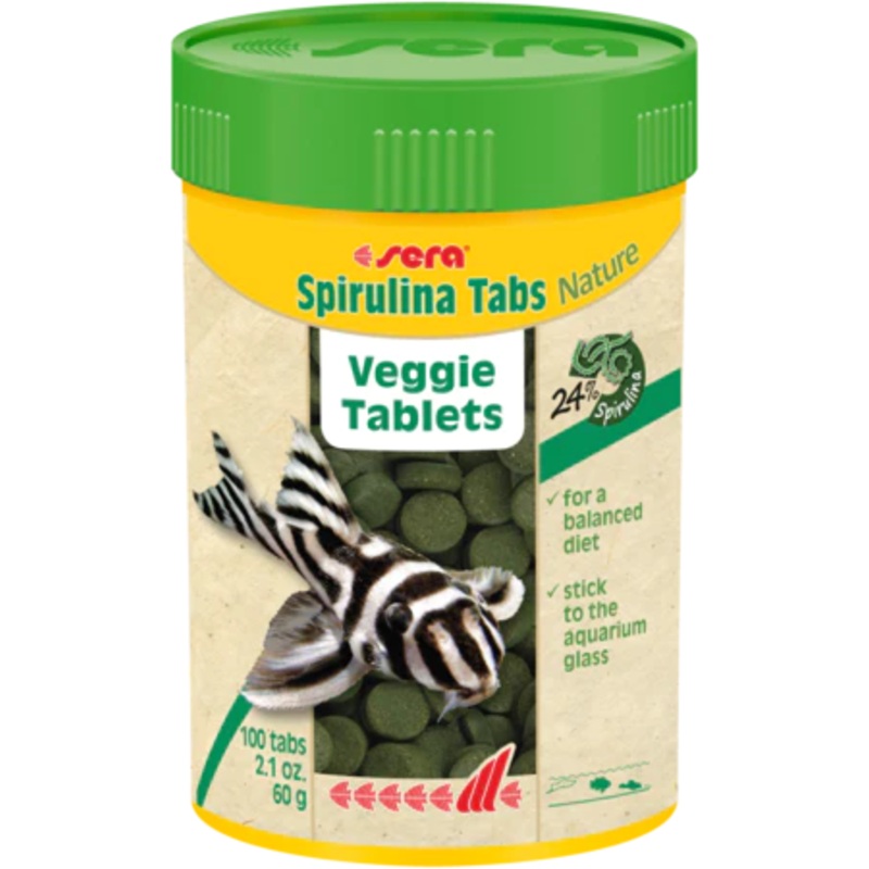 Sera Spirulina Tabs Nature Veggie Tablets