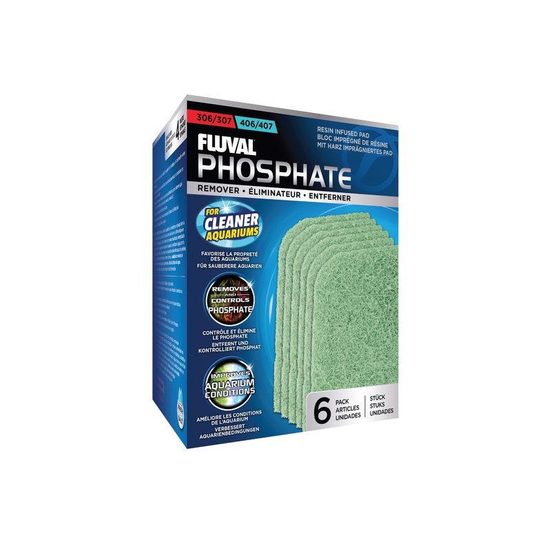 Fluval 307/407 Phosphate Remover Pad - 6pk