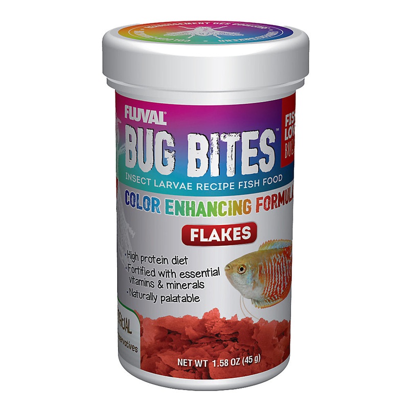 Fluval Bug Bites Colour Enhancing Flake Formula