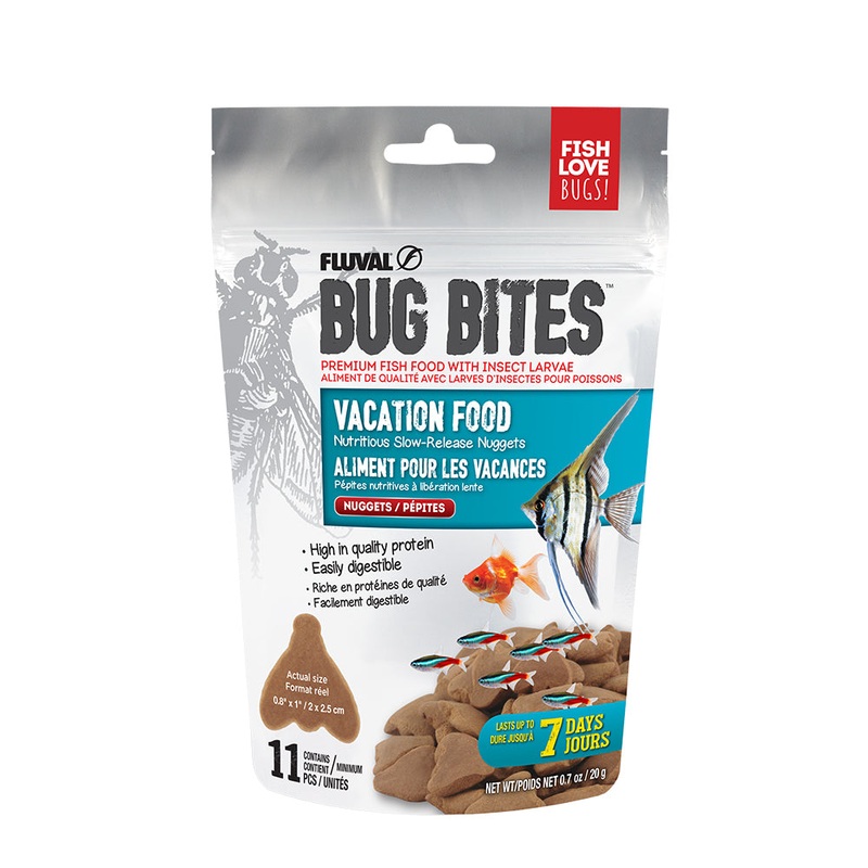 Fluval Bug Bites Vacation Food Nuggets - 20g