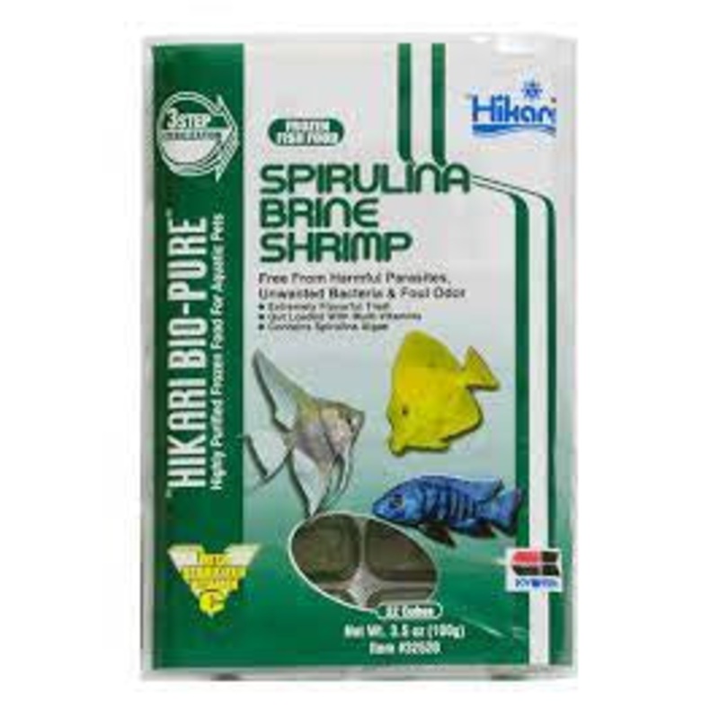 Hikari Frozen Spirulina  Brine Shrimp Cubes - 3.5oz