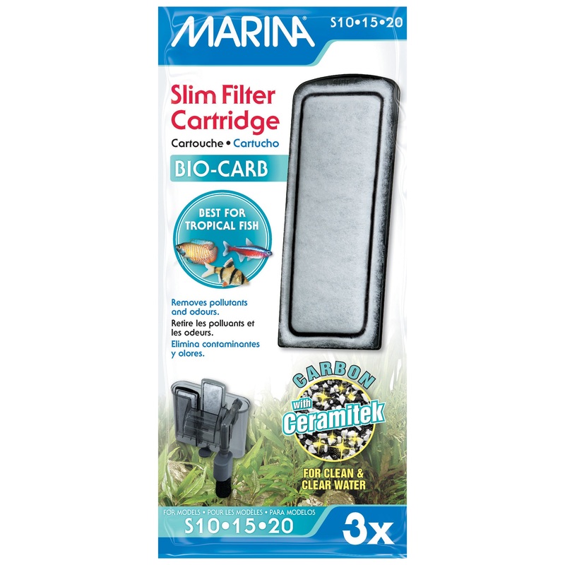 Marina Bio Carb Cartridge for Slim Filters - (3-Pack)