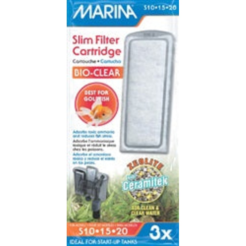 Marina Bio-Clear Slim Filter Cartridge - 3 Pack